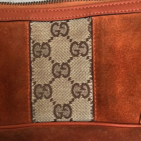 Gucci Small Suede n Leather bag - Picture 13 of 14